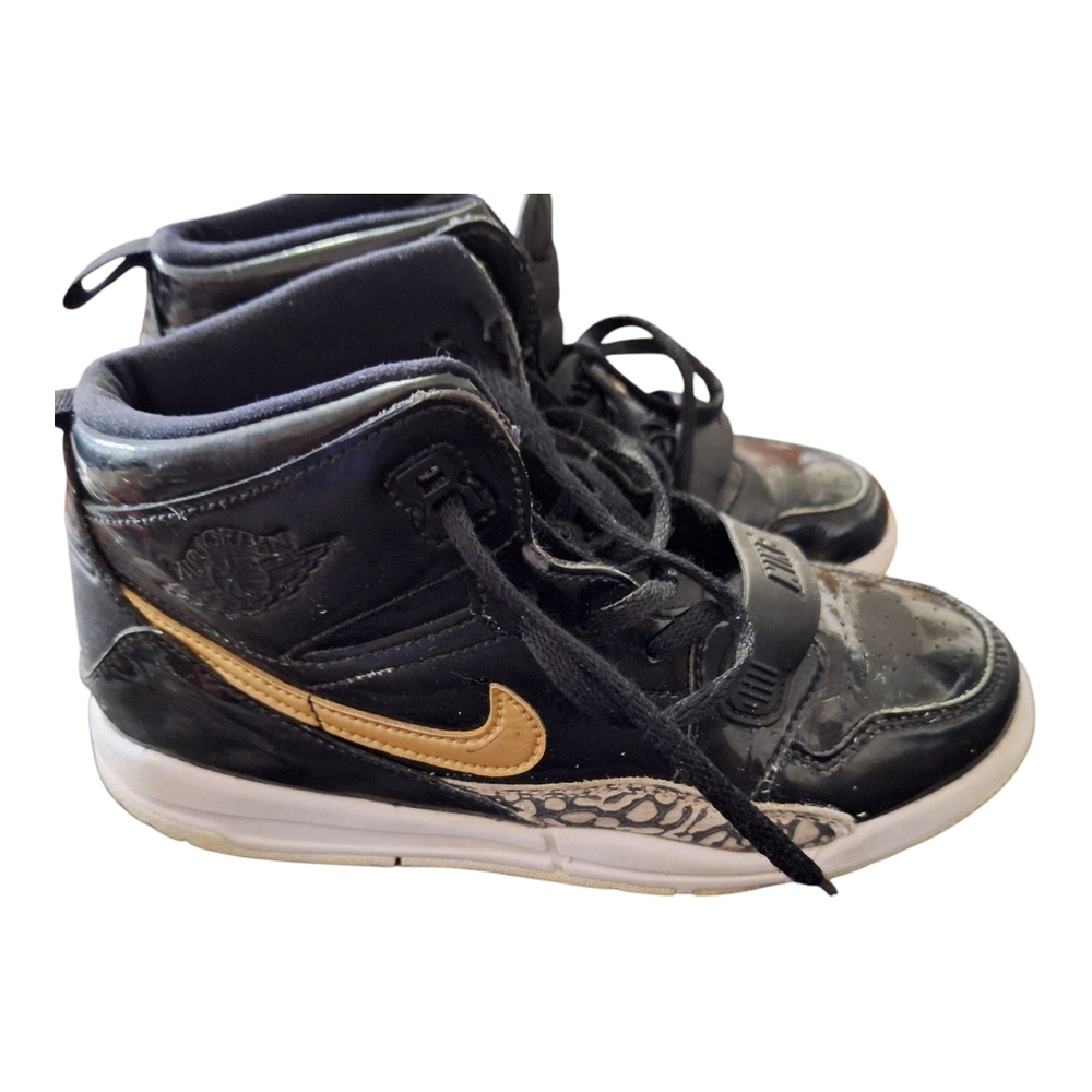 Kids Black and Gold Sneakers